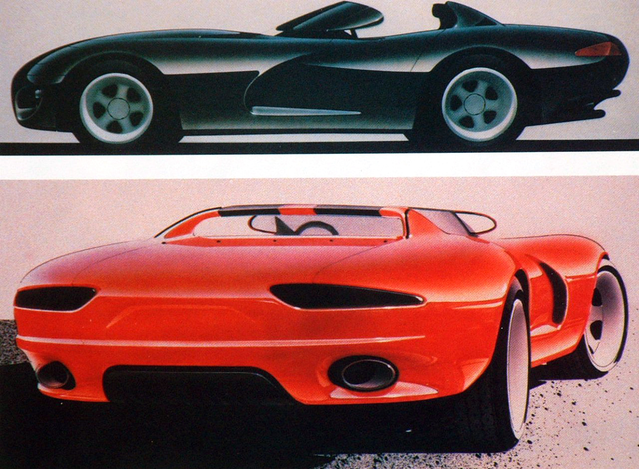 Dodge Viper early Sketch 1988_2